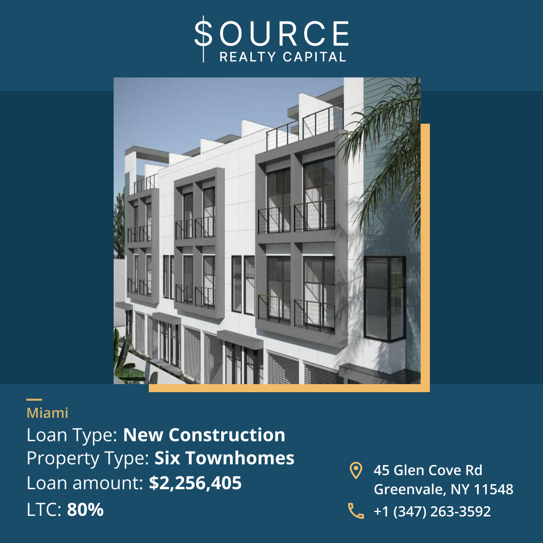 New Construction for Six Town Homes- $2.26 Million